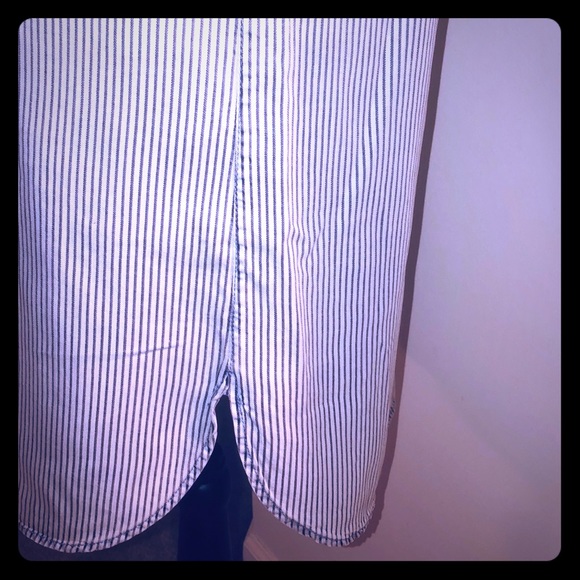 🆕 Striped Tencel Button Down Dress - Picture 6 of 8